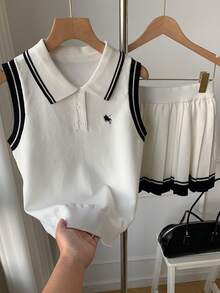 Comfortcana Fall Winter 2026/Summer/Casual/Y2k Clothes/Cute Top/Halloween/Festival Outfits/School/Polka Dot/Whit - Black and White - View 7