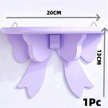 Joivida 1Pc Soft Girl Display Stand, Pink Bow Storage Rack, Wall-Mounted Storage Rack, Girlish Room Decoration - Multicolor - View 10