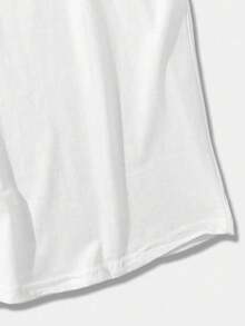 Manfinity Homme Camiseta de tirantes lisa para hombre, vacaciones - Blanco - Ver 6