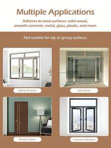 1 PC Self Adhesive Weather Stripping Door Seal Strip Draft Stopper Windproof Soundproof Heat Insulation Gap Filler For Door Window Frame Home Improvement Noise Reduction Durable Flexible Strong Adhesive Easy Cut To Fit Practical - Multicolor - View 6