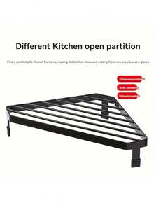 1 PC Sturdy Heavy Duty Versatile Anti Slip Scratch Proof Heat Resistant Rustproof Space Saving Storage Rack Pot Holder Stand Tripod Cookware Organizer For Kitchen Camping BBQ Outdoor Cooking Fire Pit Patio Picnic Travel Home Organization Must Have - black - View 4
