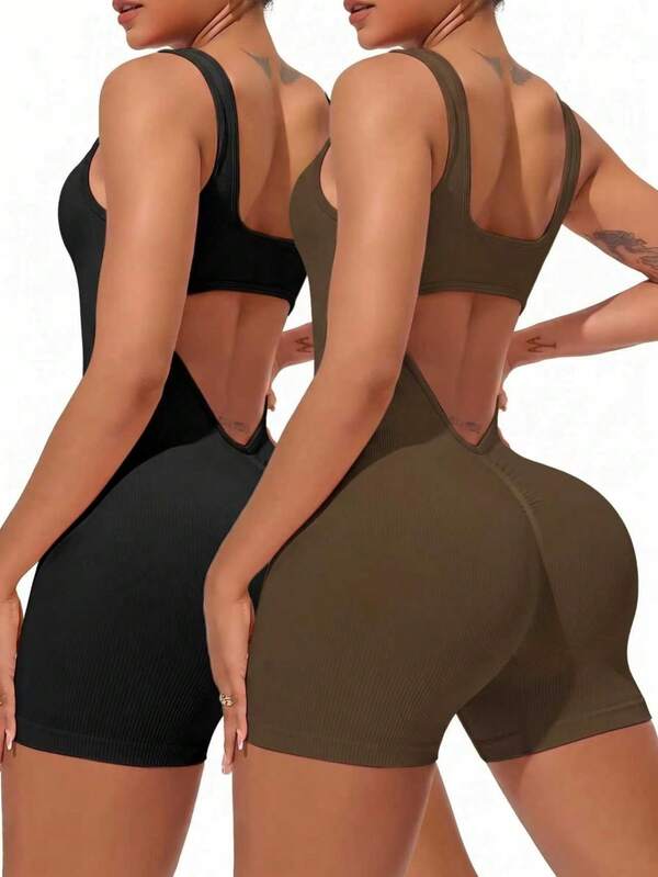 Velisys Velisys Mono deportivo de fitness para mujer, mono de yoga de corte ajustado y moda para baile