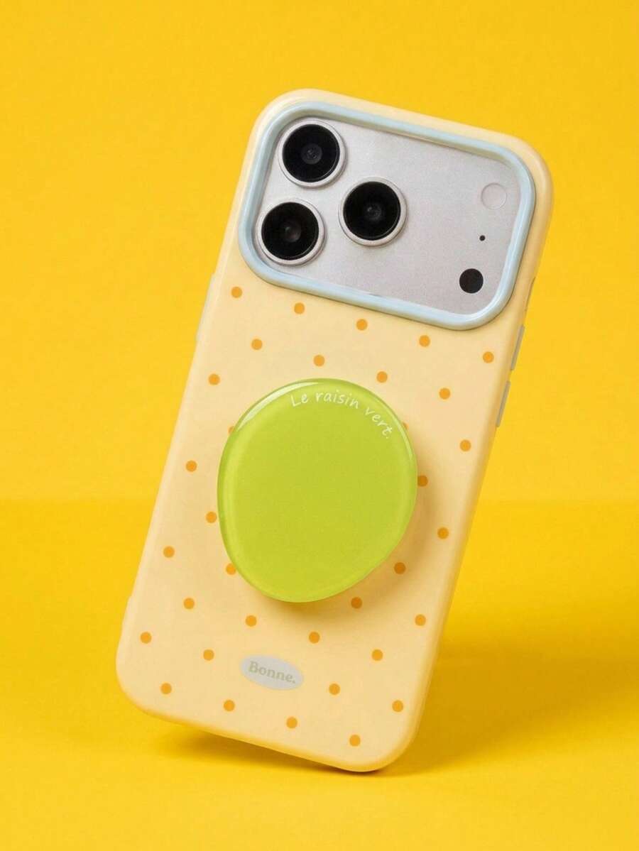 ShellaStory One Ins風吐司蘋果手機殼 17 Pro 16 15 14 13 夏季多巴胺軟殼,適合個性化、創意、幾何、清新、撞色風格、小眾 Ins風 - 黃色 - 查看 1