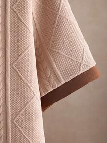 Core Aspect 男士休閒提花 Polo 衫，針織鉤編面料，刺繡 Polo 衫，休閒風格 Polo 衫，鈕扣式 Polo 衫，適合日常出遊 - 杏色 - 查看 4