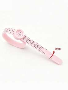 1PC Size 1-17 Durable Plastic Reusable Accurate Easy Read Portable Ring Sizing Measuring Gauge For Jewelry Sizing Engagement Wedding Anniversary Gift Finger Measurement Tool - Multicolor - View 12