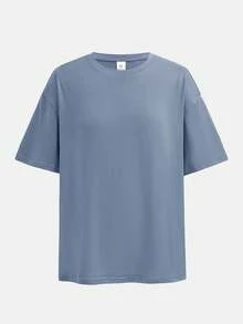 Girlism 青少年女孩 T-Shirt 套裝 2件/組 春夏新款 純色套裝 2件短袖 + 2件百慕達短褲套裝，4件套，休閒時尚 寬鬆 T-Shirt + 緊身單車短褲套裝 - 彩色 - 查看 5