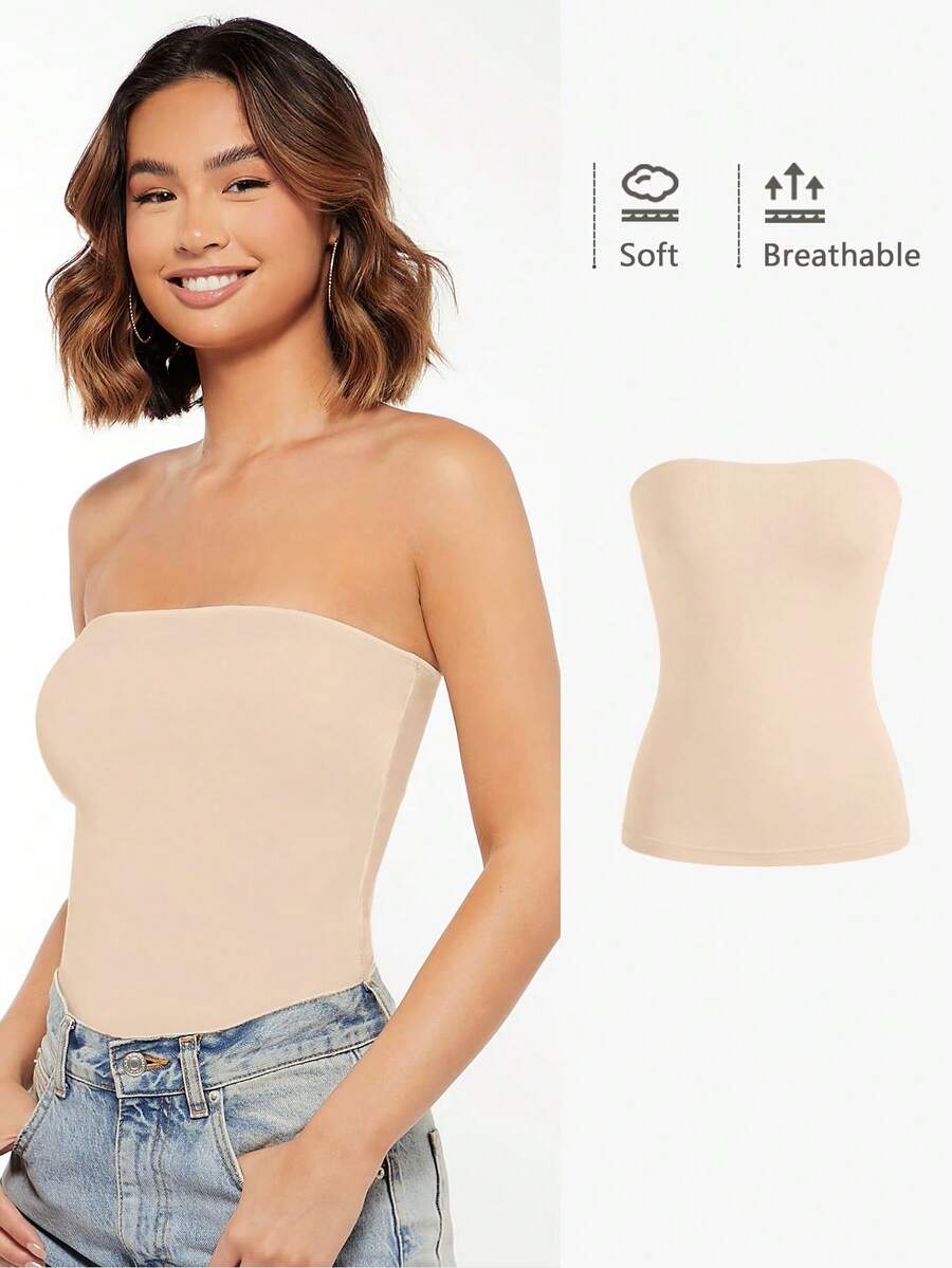 SHEIN BASICS 女上衣，外出上衣/夏季/露肩上衣 女款上衣