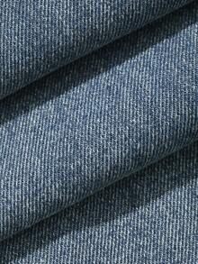 DAZY Celana Jeans Denim Biru Tua Vintage Pria, Musim Gugur - Biru - View 6
