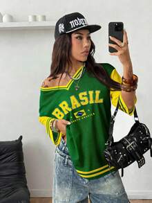 Coolane Casual Minimalist Letter & Number Graphic T-Shirt For Women, Suitable For Summer - Multicolor - View 1