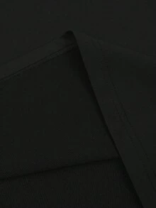 STYNVO 男士字母圖案休閒百搭日常穿著T恤 - 黑色 - 查看 6