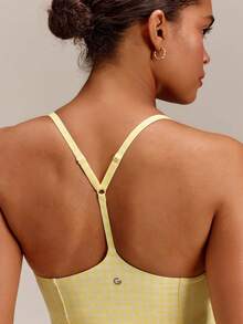 GLOWMODE FeatherFit™-Air Elevate A-Line Built-In Peekaboo Short Pocket Mini Slip Dress Low Impact Daily Summer Quick Dry Moisture Wicking - French Vanilla - View 6
