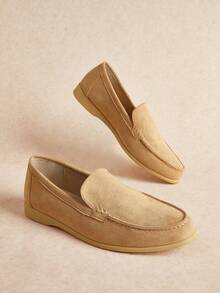 Rosivie Ladies' Easy Slip-On Slim Fit Sailing Loafers Flat Shoes - Brown - View 5
