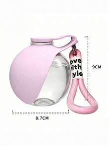 1PC Portable Mini Pet Water Bottle Spherical Foldable Anti-Backflow Design For Outdoor Travel Hiking Dog Walking Camping Car Mount Leak-Proof Pet Water Feeder - Multicolor - View 12