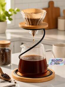 Bộ giá đựng cốc cà phê, bao gồm đế, quà tặng ngày Valentine, trang trí phòng tắm, cung cấp giải pháp lưu trữ đơn giản và tiện lợi cho những người yêu thích cà phê và trà. Món quà hoàn hảo cho bố, bạn trai, người đam mê cà phê. Bộ dụng cụ pha cà phê nhà bếp (bộ màu đen) gồm giá hứng cà phê xoắn ốc, bộ lọc kim loại tái sử dụng, giá đỡ cà phê nhỏ giọt thủ công, giá đựng cốc và giấy lọc. Phụ kiện cà phê màu đen: Giá đựng cốc, bộ lọc, giá đựng cốc cà phê nhỏ giọt kiểu cổ điển và giá đỡ phễu. - Nhiều màu - Xem 1