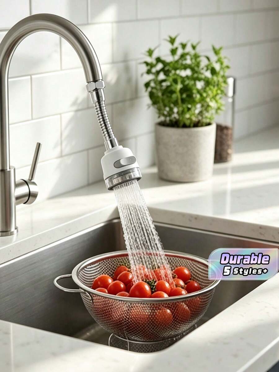 360° Rotating Water Filter Head For Kitchens, Faucet Filter Aerator, Oxygenating Shower Head With Splash Prevention And Water Saving Device - multicolor - View 1