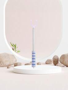 Telescopic Clothes Fork, Stainless Steel Extendable Garment Hanging Pole, U-Shape Non-Slip Clothesline Prop Rod With Sponge Grip, Portable High Reach Laundry Stick For Balcony & Closet - multicolor - View 6