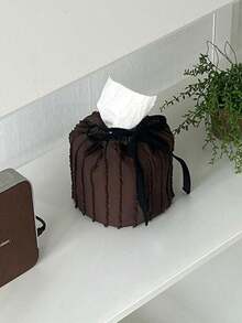 Muroi Mono Kotak Kertas Mengkilap dengan Rumbai Gaya Ins, Set Dekorasi Ruang Tamu dan Dapur, Kotak Penyimpanan Kecil dari Kain, Kotak Tisu Lucu, Kotak Serbet Modern, Dekorasi Kotak Kertas Lucu, Kotak Tisu Gaya Nordik untuk Ruang Tamu, Ruang Belajar, dan Kamar Tidur. - MultiWarna - View 10