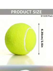 High Elastic Training Tennis Balls, Durable Practice Sports Balls With Superior Bounce For Beginner Athletes, Outdoor Court Exercise Equipment, Also Perfect As Tough Chew Toy For Active Dogs, Ideal Gift For Sports Lovers - Green - View 9