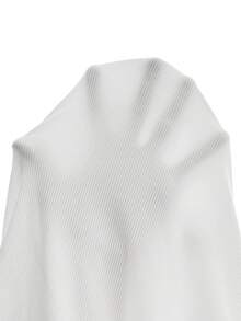 SHEIN BASICS Camiseta de tirantes ajustada de color sólido para mujer, blusa blanca - Blanco - Ver 8