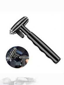 1PC 3 In 1 Car Emergency Hammer Window Breaker Seatbelt Cutter Quick Escape Tool Multi Function Safety Rescue Device For Vehicle Roadside Emergency Survival Kit Driver Gift - A - View 6