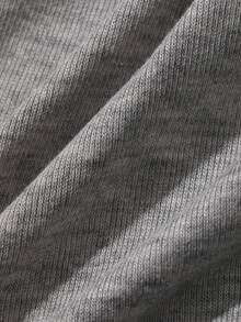 DAZY Women's Fitted Short Hooded Long Sleeve Casual Streetwear Vacation Spring/Autumn Base Layer T-Shirt With Pattern Rhinestone School Y2K - Grey - View 7