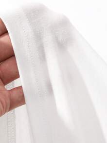 Dazy-Less Women's Solid Color Polo Collar Long Sleeve Casual T-Shirt - White - View 4