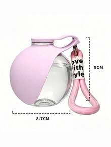 1PC Portable Mini Pet Water Bottle Spherical Foldable Anti-Backflow Design For Outdoor Travel Hiking Dog Walking Camping Car Mount Leak-Proof Pet Water Feeder - Multicolor - View 6
