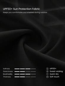GLOWMODE Sunny Skies 標準版腰長防曬垂直縫線露背圓領T恤 訓練跑步慢跑健身房運動健身運動服 - 黑色 - 查看 5