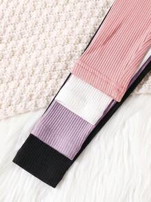 SHEIN Tween Girl 最平價 Tween Girl 買1送3 4件組 素色修身休閒圓領上衣 - 彩色 - 查看 3
