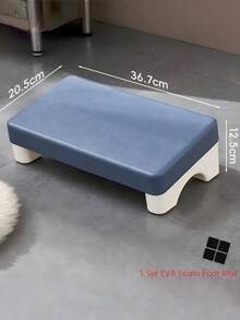 1pc Under Desk Foot Rest - PP Material Footrest Tool | Non-Slip Bottom Perfect Fit | Relieve Fatigue From Prolonged Sitting | Foot Support Pedal - Multicolor - View 6