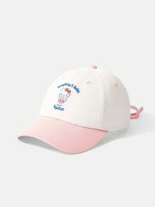 HELLO KITTY AND FRIENDS | SHEIN Women's Cartoon Embroidered Baseball Cap - White - View 3