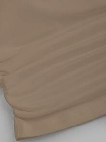 Sweetra Solid Color Square Neck Sleeveless Casual Slim Fit Tank Top - Khaki - View 5