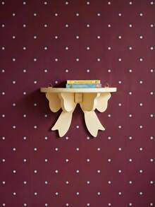 Joivida 1Pc Soft Girl Display Stand, Pink Bow Storage Rack, Wall-Mounted Storage Rack, Girlish Room Decoration - Multicolor - View 2