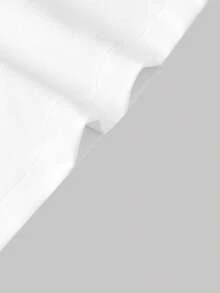 SHEIN MOD 女款純色鈕扣設計休閒優雅百搭日常穿著迷你裙 早午餐辦公室白色夏季 - 白色 - 查看 4