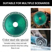 100mm Multi-Purpose Cutting Disc, For Cutting Steel Sheet, Metal, Tiles, Marble, PVC Pipe, Fit For Angle Grinder,Tool Accessories - multicolor - View 6