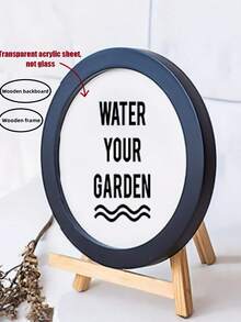 1PC Round Wooden Scandinavian Style Wall Mounted Handmade Decorative Picture Photo Frame For Home Office Wall Art Display Valentine Easter Mother Day Birthday Graduation Gift - multicolor - View 5