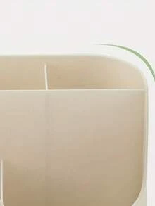 1PC Large Capacity Durable Plastic 5 Compartment Multipurpose Space Saving Tabletop Storage Box Solid Color Minimalist Design For Desk Office Bedroom Vanity Makeup Jewelry Stationery Small Items Organization Home Declutter Must Have - View 6