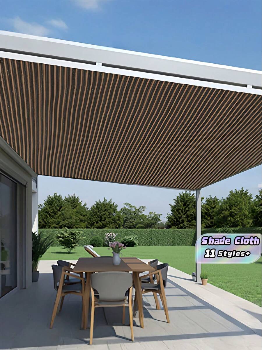 1pc Tear Resistant Sun Shade Cloth Reinforced Edges Heavy Duty High Density Insulation Netting UV Protection Anti Snow For Balcony Patio Courtyard RV Camper Privacy Fence Screening Garden Outdoor Shade Cover - Multicolor - View 1