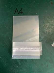 T-Shape Clear Acrylic Sign Holder Double Sided Display Stand For Menu Flyer Photo Office Restaurant Retail Wedding - Clear - View 10
