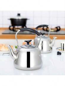 Stainless Steel Whistling Kettle - Mirror Polished, Foldable Handle, Fast Boiling, 1L To 6L Capacity, Suitable For Home And Restaurant - Multicolor - View 2
