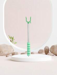 Telescopic Clothes Fork, Stainless Steel Extendable Garment Hanging Pole, U-Shape Non-Slip Clothesline Prop Rod With Sponge Grip, Portable High Reach Laundry Stick For Balcony & Closet - multicolor - View 3