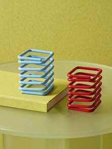 Joivida Minimalist Coil Shape Pen Holder, Creative Desktop Storage Cup & Multifunction Office Supply Organizer Rack For Pens, Pencils, Markers, Scissors, Makeup Brushes, Home Office, Bedroom, Desk Decor, Holiday & Housewarming Gift - multicolor - View 5
