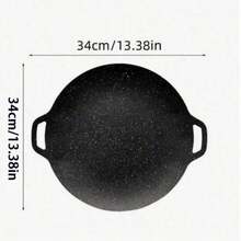 Outdoor Korean-Style BBQ Plate, Butane Stove Grill Pan, Non-Stick Round Griddle, Korean BBQ Pot, Multi-Function Pan For Indoor Frying, Grilling, Baking, Suitable For Home Kitchen And Camping - Korean-style Baking Pan - View 10