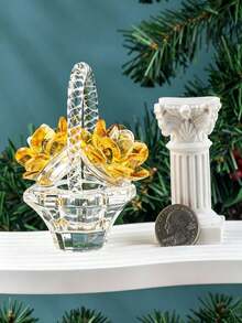 Transparent Flower Basket Decor Suitable For Bedroom And Living Room Decoration - Crystal Rose Basket - View 15