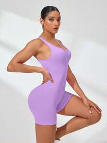 Velisys Velisys 女款運動健身連身褲，舞蹈修身時尚瑜伽連身褲 - 彩色 - 查看 4