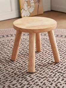 1PC Wood Medieval MultiFunctional ShoeStool StepStool FlowerPotHolder RoundSideTable SpaceSaving EasyClean Rustic NaturalColor PlantStand Indoor LivingRoom Balcony Office Study Christmas NewYear Gift MustHave - Multicolor - View 4