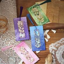 Butterfly Tassel Hollow Metal Bookmark, Reading Page Clip Gift - multicolor - View 7