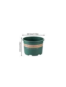 8 Buah Pot Bunga Desain Tong Vintage – Pot Plastik Tebal Besar untuk Tanaman Dalam dan Luar Ruangan, Dekorasi Taman Cokelat Rustic, Wadah Rumah & Teras Tahan Lama dan Kuat - Beraneka warna - View 4