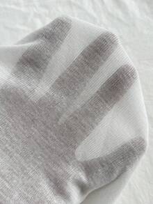 Elamini 夏季性感透視冰絲舒適低領短袖T恤2件組 - 淺灰色 - 查看 3
