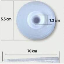 1pc Waterproof Plastic Umbrella Cover, Telescopic Umbrella Sleeve With Drip Protector, Transparent,Waterproof And Durable, Easy To Store,Suitable For Travel And Outdoor Use, Travel Hiking Essentials, Portable Tools, Summer Essentials, Summer Portable - White - View 12